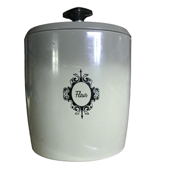 Vintage 1970s Mid Century Modern West Bend Avocado Green Nesting Canister Set 4 - Picture 8 of 12